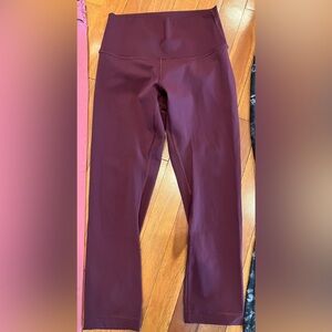 Lululemon wunder train crop legging
